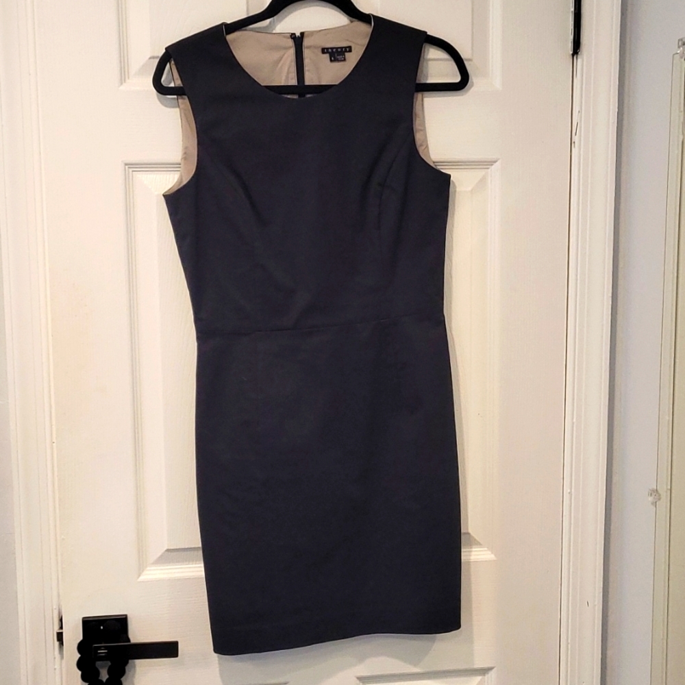 Theory Black Sheath Dress
